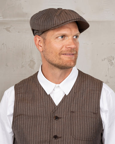 1928 Newsboy Cap Alameda brown Pike Brothers