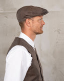 1928 Newsboy Cap Alameda brown Pike Brothers