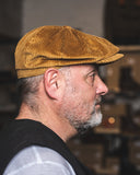 1928 Newsboy Cap goliath cord mustard Pike Brothers