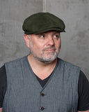1928 Newsboy Cap Moleskin moss Pike Brothers