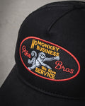 1972 Trucker Cap No Monkey Business Black Pike Brothers