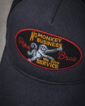 1972 Trucker Cap No Monkey Business Petrol Pike Brothers