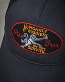 1972 Trucker Cap No Monkey Business Petrol Pike Brothers