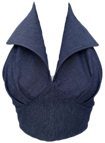 Denim Halter Top Freddies Of Pinewood