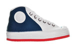 Classic 50s sneakers India & White - White Red Outsole