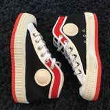 CLASSIC SNEAKERS 50s WHITHE / BLACK AND RED