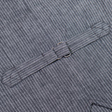 1905 Hauler Vest grey striped linen Pike Brothers