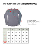 1927 Henley Shirt long sleeve grey melange Pike Brothers