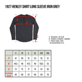 1927 Henley Shirt long sleeve iron grey  Pike Brothers
