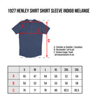 Camiseta Pike Brothers repro 1927 Henley Shirt short sleeve dos colores Indigo y Rojo Granate