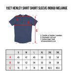 1927 Henley Shirt short sleeve indigo melange Pike Brothers