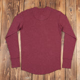 1927 Henley Shirt long sleeve granate red Pike Brothers