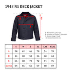 1943 N1 Deck Jacket 18oz índigo Pike Brothers