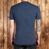 Camiseta Pike Brothers repro 1927 Henley Shirt short sleeve dos colores Indigo y Rojo Granate