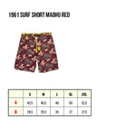 1961 Surf Short Maohu red Pike Brothers