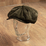 1928 Newsboy Cap olive cord Pike Brothers
