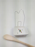 Spoon Rest Ceramic Mid Century mod.2