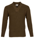 1943 V-Neck Sweater olive Pike Brothers