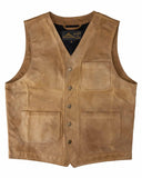 1937 Roamer Vest waxed tan Pike Brothers