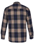1937 Roamer Shirt blue beige check flannel Pike Brothers