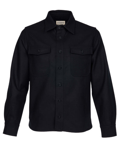 1943 CPO Shirt black wool Pike Brothers