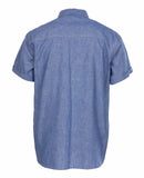1937 Roamer Shirt short sleeve blue chambrey