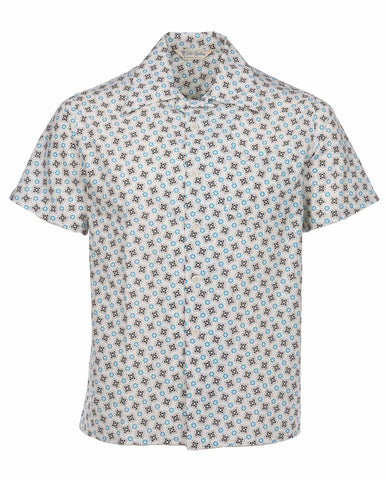 1947 Albert Shirt Short Sleeve Lanai blue Pike Brothers