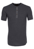 1927 Henley Shirt short sleeve grey melange Pike Brothers