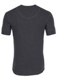 1927 Henley Shirt short sleeve grey melange Pike Brothers