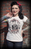 Ladies T-Shirt Tattoed at Tiffany's - offwhite Rumble 59