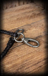 Leather Wallet Chain, black braided Rumble 59