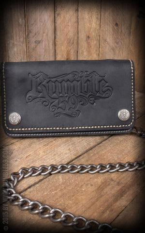Leather Wallet - brown or black Rumble 59
