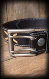 Leather belt Marlon Brando Black Rumble 59
